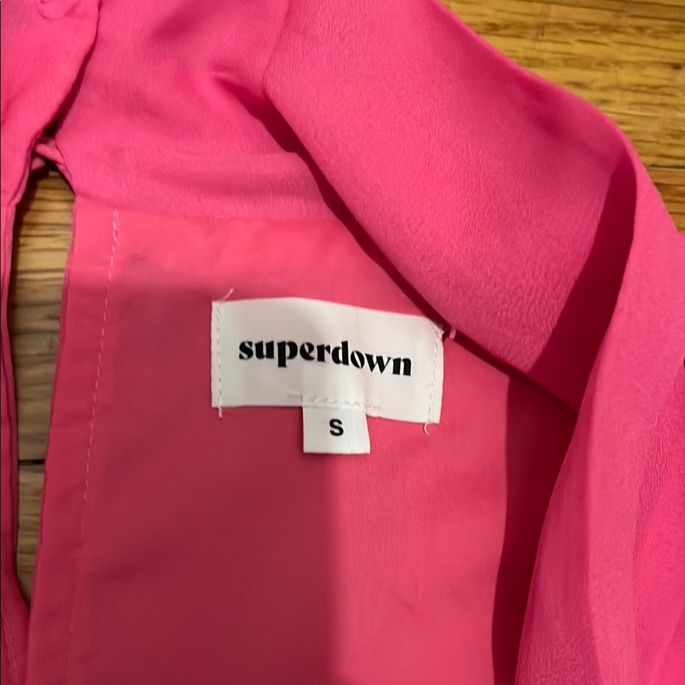 NWT Superdown Kaycie Drape Neck Romper - Picture 6 of 6